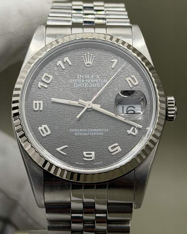 Datejust 36MM Grey Jubilee Dial (16234) Original Garansi Resmi