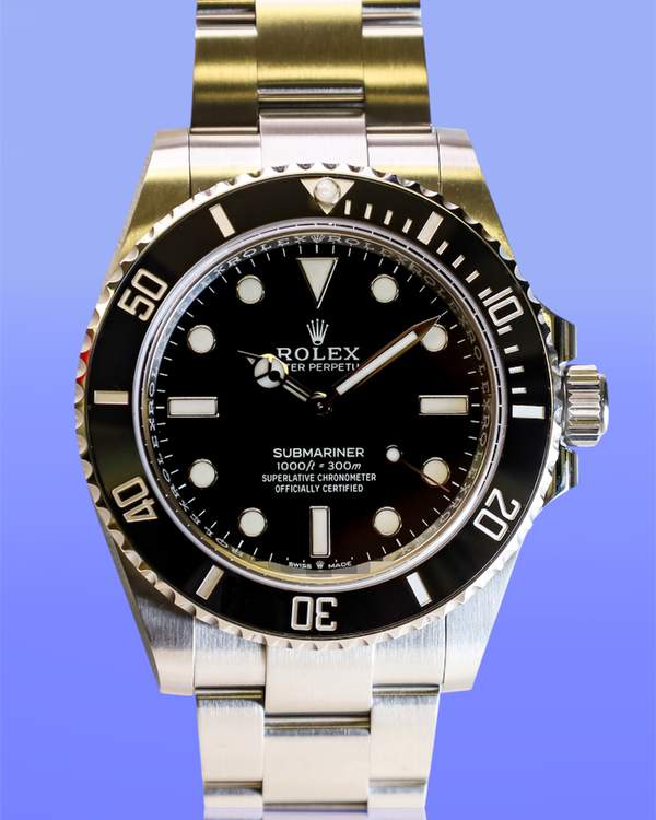 Submariner No-Date 41MM Black Dial Oyster Bracelet Original Garansi Resmi